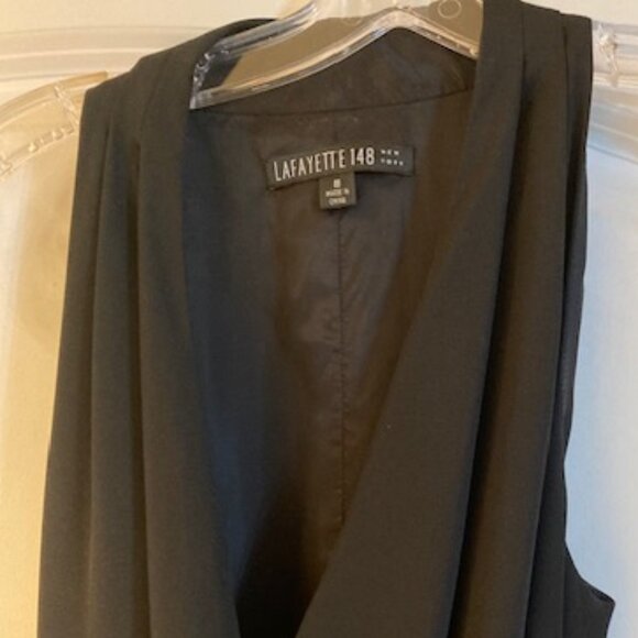 Lafayette148 New York black wrap dress - Picture 2 of 4